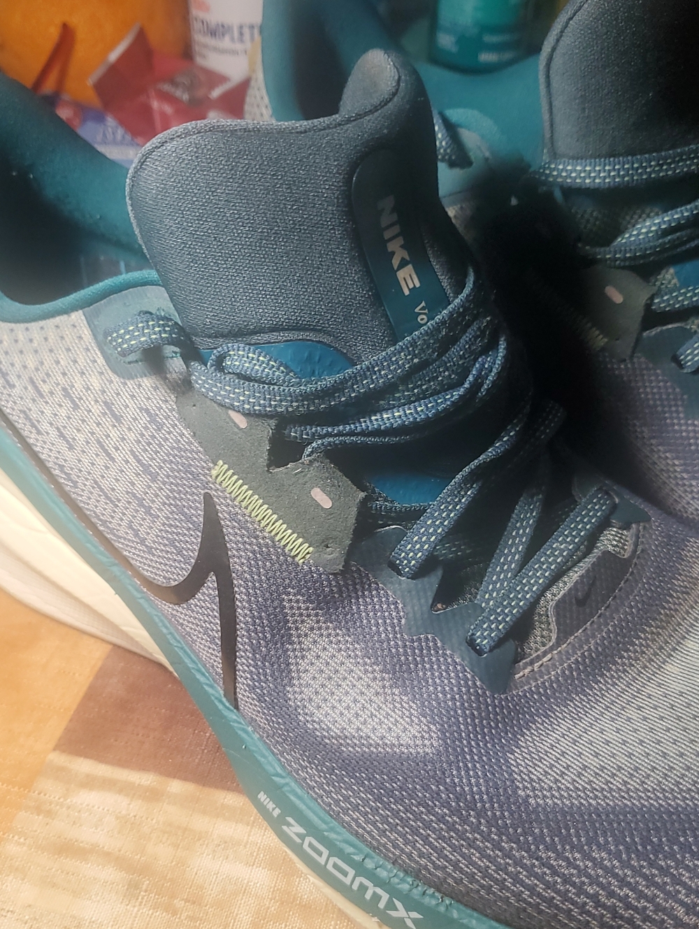 Nike Men’s Teal and Navy ZoomX Training Shoes